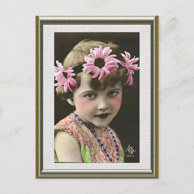 Cartão Postal Daisy Girl (Frente)