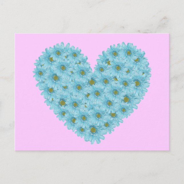 Cartão Postal Daisy Heart (Frente)