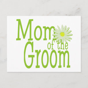 Cartão Postal Daisy Wedding/ Mãe do Groom