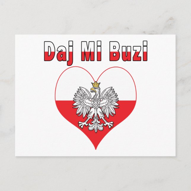 Cartão Postal Daj Mi Buzi Eagle Heart (Frente)