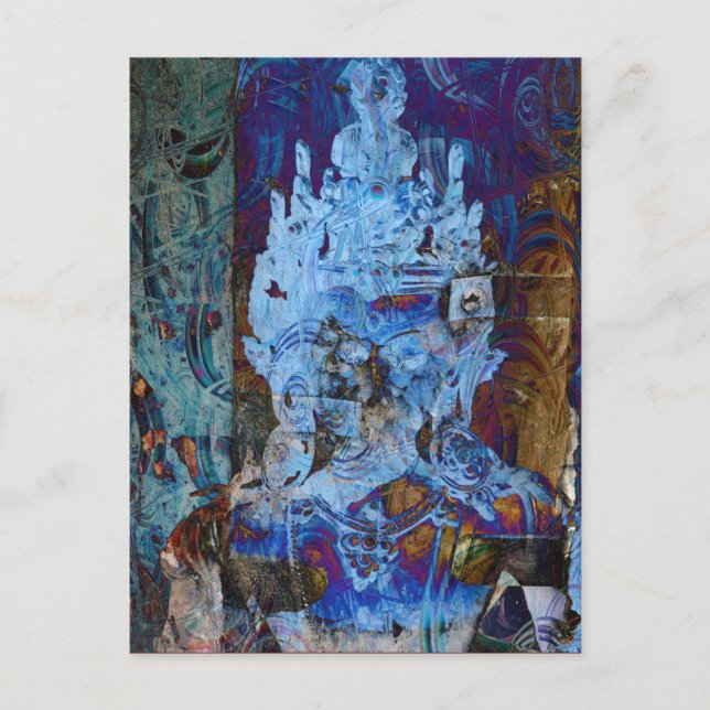Cartão Postal Dakini Emanation Blue Dreamer (Frente)