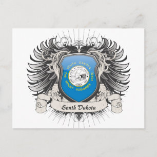Cartão Postal Dakota do Sul Crest