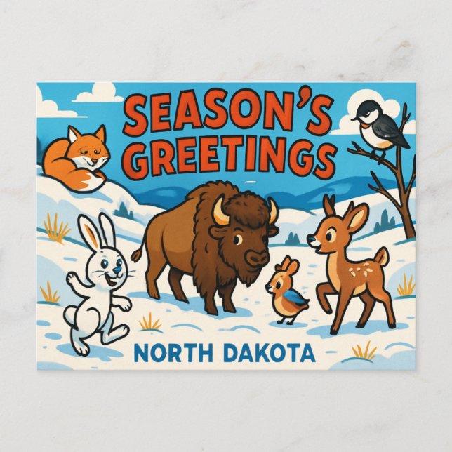 Cartão postal DAKOTA NORTE (Frente)