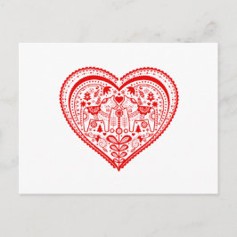Cartão Postal Dala Heart