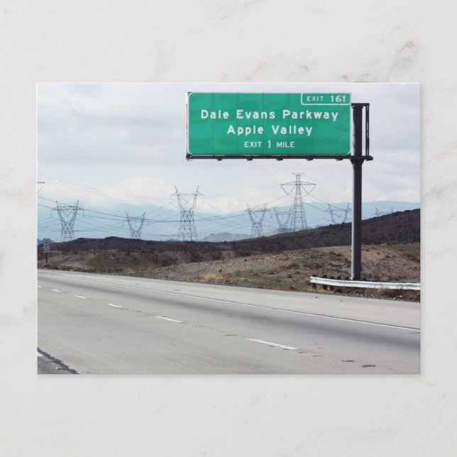Cartão Postal Dale Evans Pkway (Frente)
