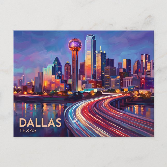 Cartão Postal Dallas EUA (Frente)