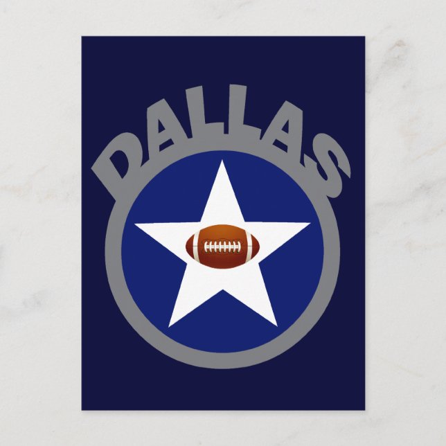 CARTÃO POSTAL DALLAS FOOTBALL (Frente)