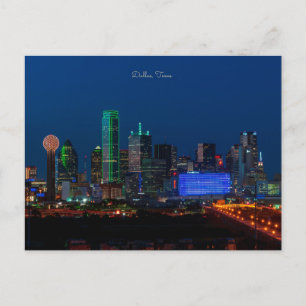 Cartão Postal Dallas, fotografia de paisagem urbana do Texas,