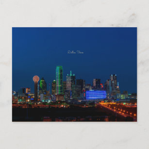 Cartão Postal Dallas, fotografia de paisagem urbana do Texas,