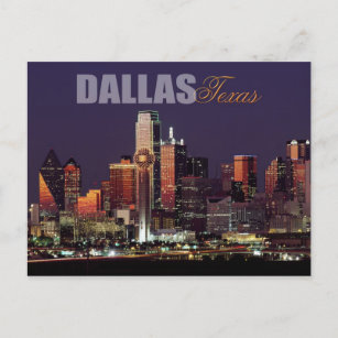Cartão Postal Dallas, linha do horizonte do Texas