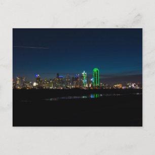 Cartão Postal Dallas Skyline Dawn Pano