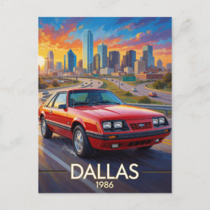 Cartão Postal Dallas Texas Desempenho na Rodovia 1986