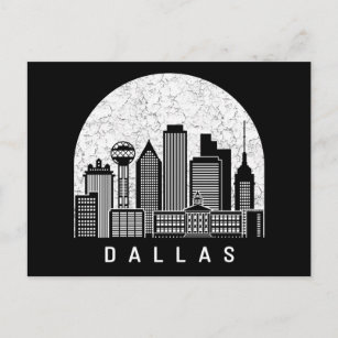 Cartão Postal Dallas Texas Skyline