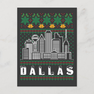 Cartão Postal Dallas Texas Ugly Christmas