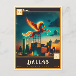 Cartão Postal Dallas, Texas | Vintage