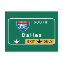 Dallas, TX Road Sign