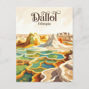 Cartão Postal Dallol Etiópia