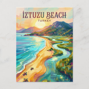 Cartão Postal Dalyan - Praia de İztuzu Turquia