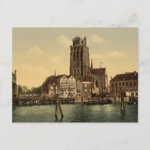 Cartão Postal Dam e Maashaven Dordrecht