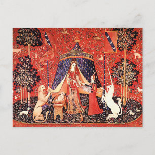Cartão Postal "Dama e o Unicórnio"