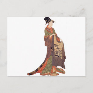 Cartão Postal Dama Japonesa