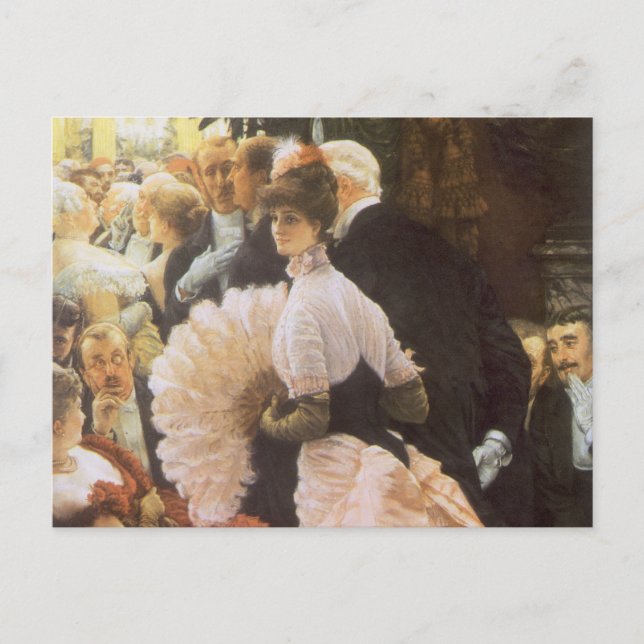 Cartão Postal Dama Política de James Tissot, Vice-Vitoriano (Frente)