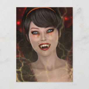 Cartão Postal Dama Vampira