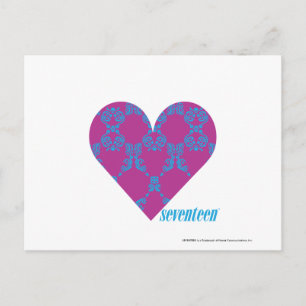 Cartão Postal Damask Aqua-Purple 4
