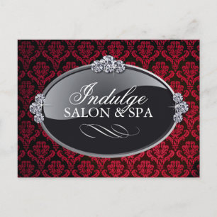 Cartão postal Damask Salon e Spa
