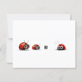 Cartão Postal Damybugs Dizendo Oi
