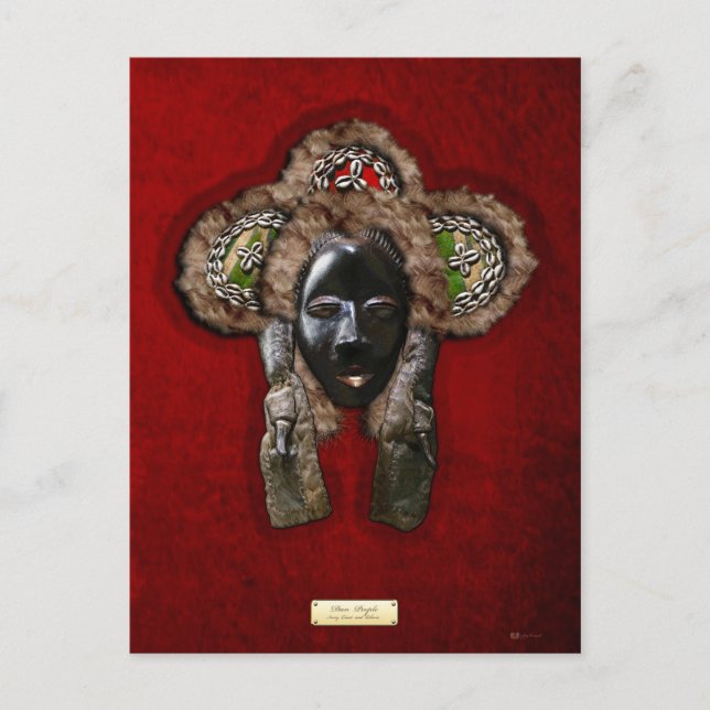 Cartão Postal Dan Dean-Gle Mask on Red Velvet (Frente)