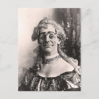 Cartão Postal Dan Leno como Madre Goose