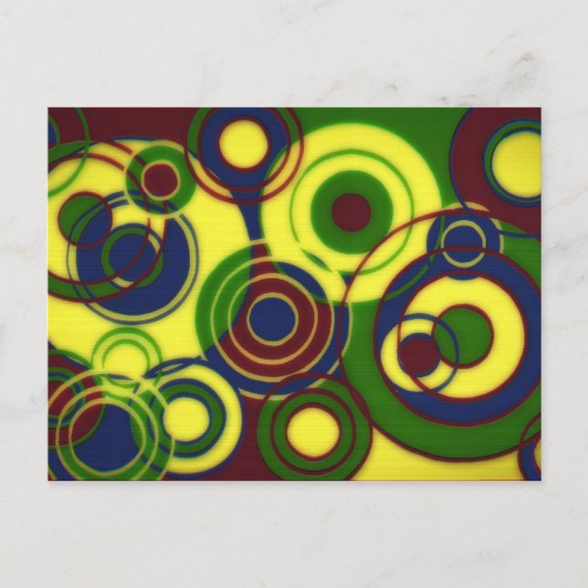 Cartão Postal Dança ao quadrado (Frente)