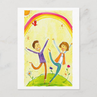 Cartão Postal dança casal