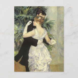 Cartão Postal Dança da cidade por Pierre Renoir, Vintage Fine Ar