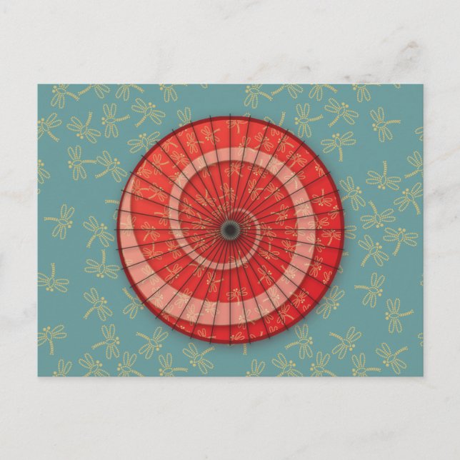 Cartão Postal dança da libélula (Frente)