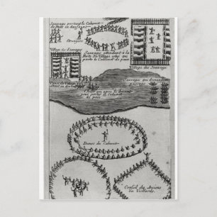 Cartão Postal Dança da tubulação de paz do Iroquois