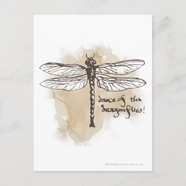 Cartão Postal Dança das Libélulas (Frente)