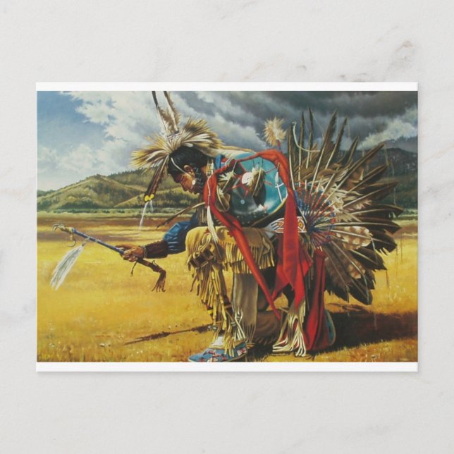 Cartão Postal Dança de chuva (Frente)