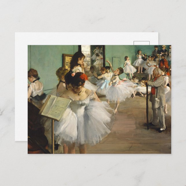 Cartão Postal Dança de classe de dança de Balé Ballerina Art (Frente/Verso)