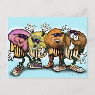 Cartão Postal Dança de cupcake