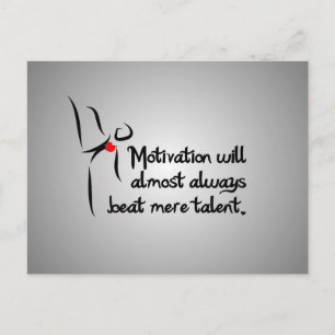 Cartão Postal Dança de Motivação Sensível