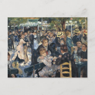 Cartão Postal Dança de Moulin de la Galette por Renoir