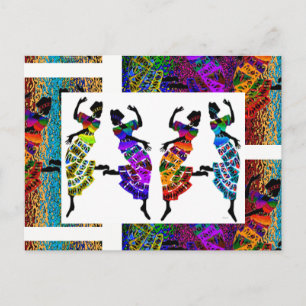 Cartão Postal Dança de Pé Africana