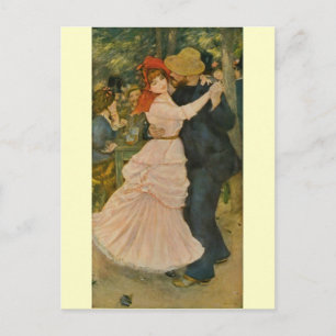 Cartão Postal Dança de Pierre-Auguste Renoir em Bougás (1883)
