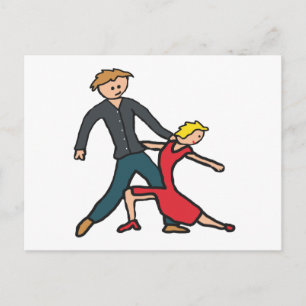 Cartão Postal Dança de Salsa