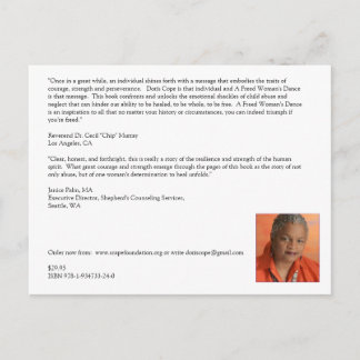 Cartão Postal Dança de uma mulher livre (cartão de Posto)