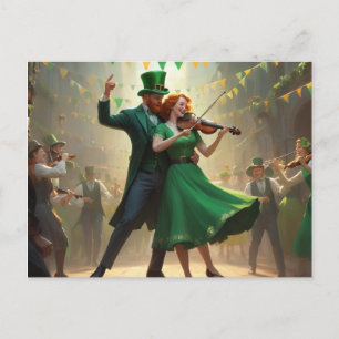 Cartão Postal Dança do Dia de São Patrício