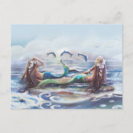 Cartão Postal Dança dos golfinhos