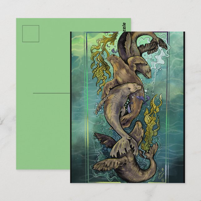 Cartão Postal Dança dos Selkies (Frente/Verso)